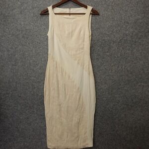 Antonio Berardi Dress Womens 40‎ XS 2 Cream White Sheath Cocktail Luxury ITALIAN